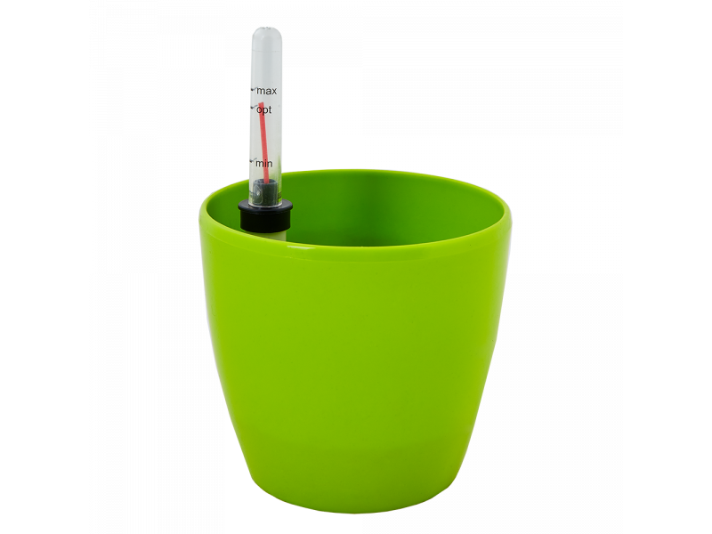 Вазон "Матильда" з поливом 16*15см. (оливки.)