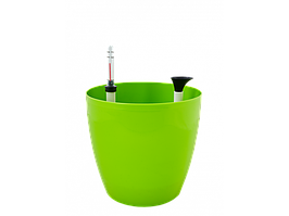 Вазон "Матильда" з поливом 20*18см. (оливки.)