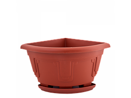 Вазон "Петунія" з подст. кут. 20,0 див. (теракот)