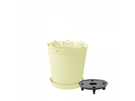 Вазон "Рішельє" подст.- дрен. 13см. (жовтий)