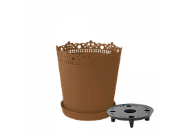 Вазон "Рішельє" подст.- дрен. 17см. (бронзовий)