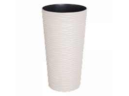 Горщик для квітів високий "Ф'южн" 2л d16*30см (біла троянда)