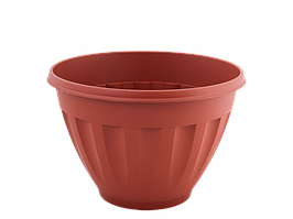 Вазон "Жанна" з підставкою підвісний глибокий 27*18см. (теракот)
