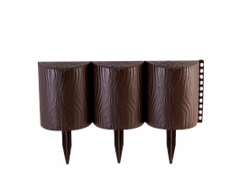 Набір Огорожу для газону "Пеньок" (т. корич.)