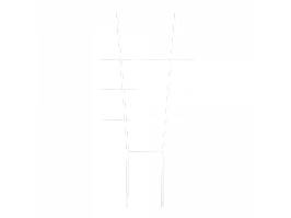 Драбинка для квітів L57см. (біла)
