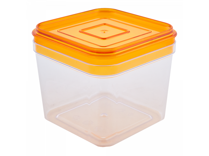 Ємність для сипучих продуктів 0,6 л. (_пр./янтарна)