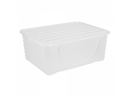 Ящик для зберігання речей з кришкою 9,6л (прозорий)
