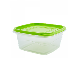 Контейнер для харчових продуктів "Омега" квадратний 0,45 л. (_пр./оливки.)