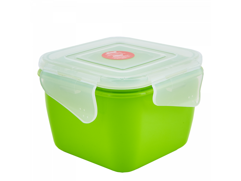 Контейнер універсальний "Фиеста" квадратний 0,9л. (_оливк./пр.)