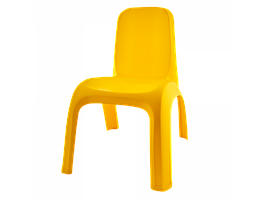 Стілець з анатомічною спинкою для дітей (2-5 років) 40*42*53см темно-жовтий