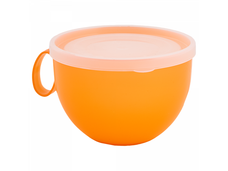 Чашка з кришкою 0,5 л. (_оранж.пр./тощо)