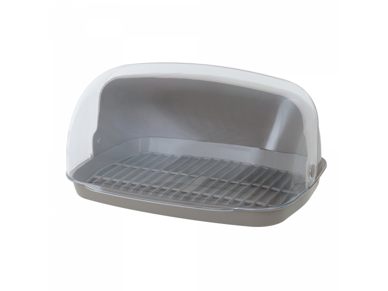 Хлібниця пластикова 32*25*17см какао Алеана