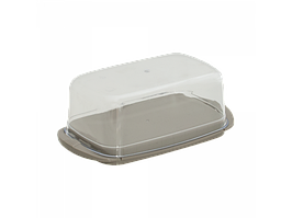 Маслянка пластикова 17*10*7см какао Алеана