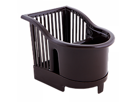 Підставка для столових приладів 17*13*14см. (т. корич.)