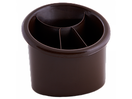 Підставка для столових приладів овальна (т. корич.)