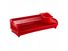 Сушка для посуду "2 в 1" 53*23*19см. (червона)