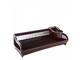 Сушка для посуду "2 в 1" 53*23*19см. (т.корич.)