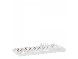 Сушка для посуду "Міні" пластикова 37*16*5см біла троянда Алеана