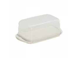 Маслянка пластикова 17*10*7см біла троянда Алеана