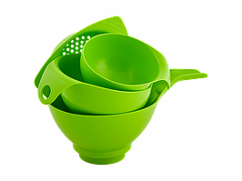 Набір зливних воронок "4 в 1" (оливкова)