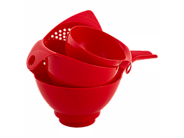 Набір зливних воронок "4 в 1" (червона)