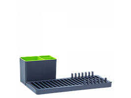 Сушка для посуду з підставкою "Міні плюс" пластикова 47*16*12см граніт Алеана