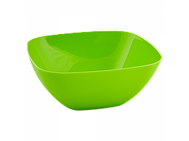 Салатниця 1л пластикова 18*18*7,5см оливкова Алеана