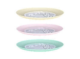 Тарілка з декором d22см. (Lines, кольоровий мікс)