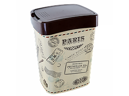 Відро Євро для сміття з дек. 10л. (т. корич., Париж)