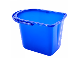 Відро 14л прямокутне пластикове 14л 28*39*26см синє Алеана