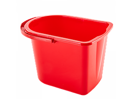 Відро 14л прямокутне пластикове 14л 28*39*26см червоне Алеана