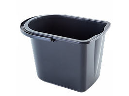 Відро 14л прямокутне пластикове 14л 28*39*26см граніт Алеана