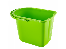 Відро 14л прямокутне пластикове 14л 28*39*26см оливкове Алеана