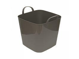 Корзина пластикова 22л "Практик" 38*32*34см какао Алеана