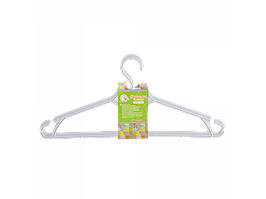 Набір із 5 великих вішалок пластикові 45*1*20см біла троянда Алеана