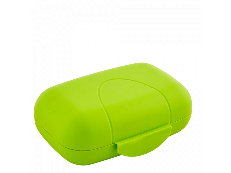 Мильниця дорожня пластикова 11*8*4см оливковая Алеана