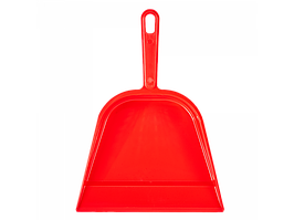 Совок для сміття пластиковий 32*23*9см червоний Алеана