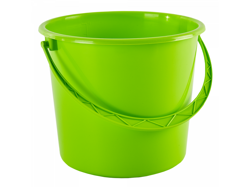 Відро кругле пластикове 14л 30*29*29см оливкове Алеана
