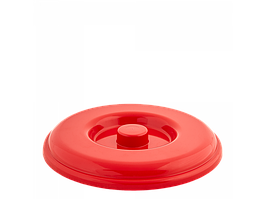 Кришка для відра пластикова 10л 29*4см червона Алеана