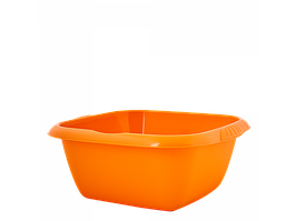 Таз "Євро" квадратний 6л. (світло-оранж.)
