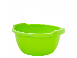 Таз круглий пластиковий 3л 25*24*12см оливковий Алеана