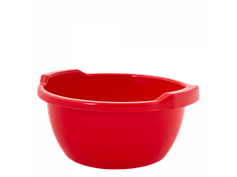 Таз круглий пластиковий 3л 25*24*12см червоний Алеана