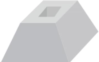 Фундаментні блоки огорож ФЗП-1-1