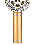 Бездротовий Bluetooth мікрофон-караоке WS-669, золотий, фото 5
