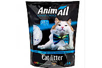 Силикагелевый наполнитель для кошачьего туалета AnimAll Кристаллы аквамарина 3.8 л (1.62 кг)
