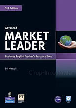 Market Leader 3rd Edition Advanced teacher's Resource Book + Test Master CD-ROM / Книга для вчителя