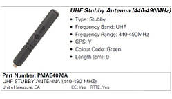 АНТЕННА MOTOROLA PMAE4070A (440-490MHZ)