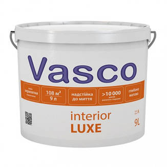 Vasco interior Luxe акрилатна фарба особливо стійка до миття 0,9 л, 2,7 л, 9 л, фото 3