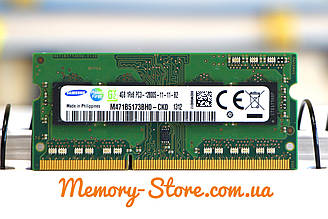 Оперативна пам'ять для ноутбука SAMSUNG DDR3 4GB 1Rx8 PC3-12800S 1.5 V SODIMM (б/у)