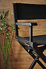 Стілець для візажиста, складаний, дерев'яний, режисерський, чорний, фото 7